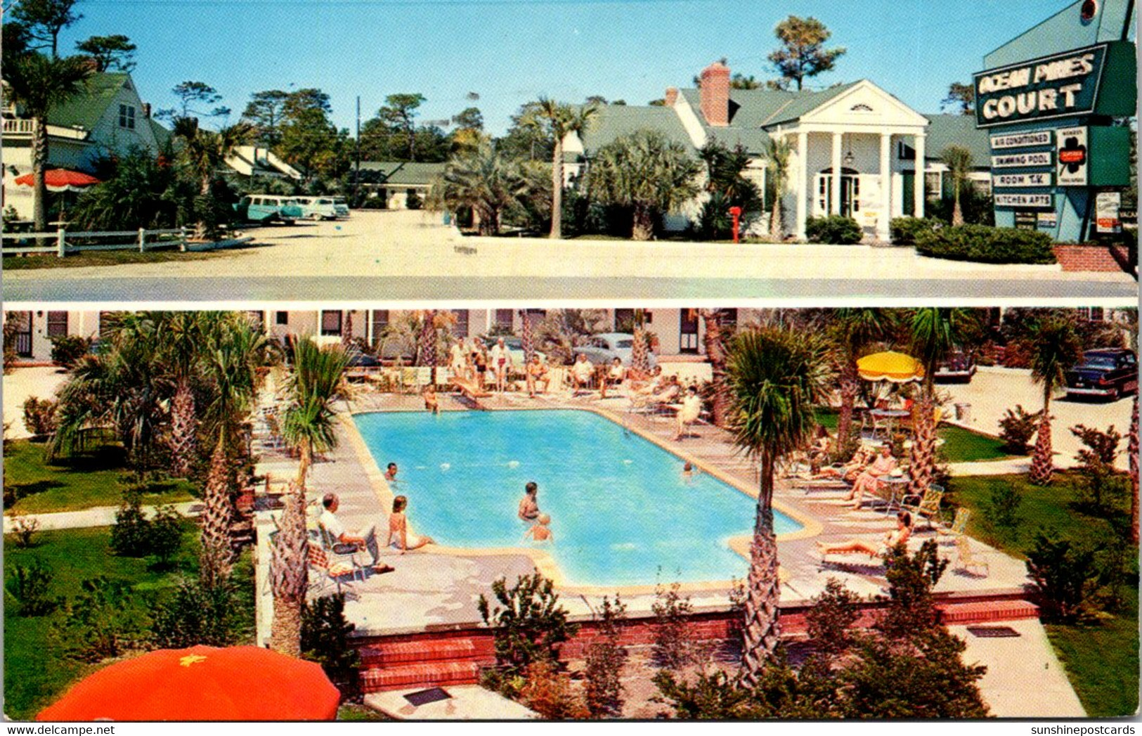 South Carolina Myrtle Beach Ocean Pines Court 1960 - Myrtle Beach