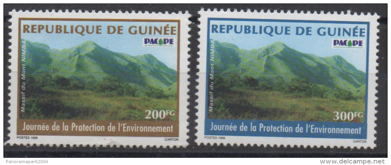 Guinée Guinea 1998 Mi. 2212 (?) Journée De La Protection De L'environnement Umwelt Environmental Protection MontRARE !! - Guinea (1958-...)
