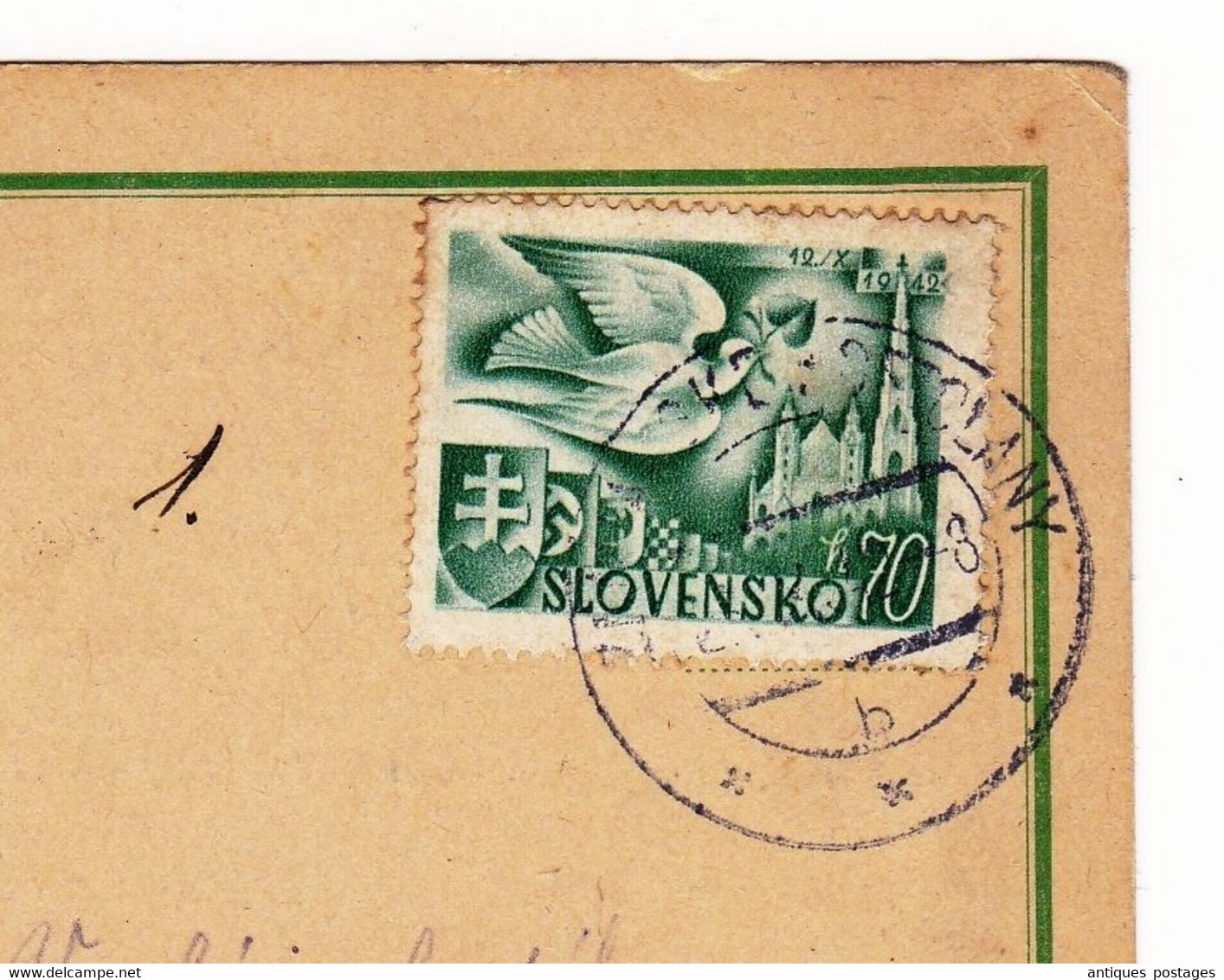 Post Card 1942 Kostoľany Slovaquie Slovensko Slovenská Republika - Lettres & Documents