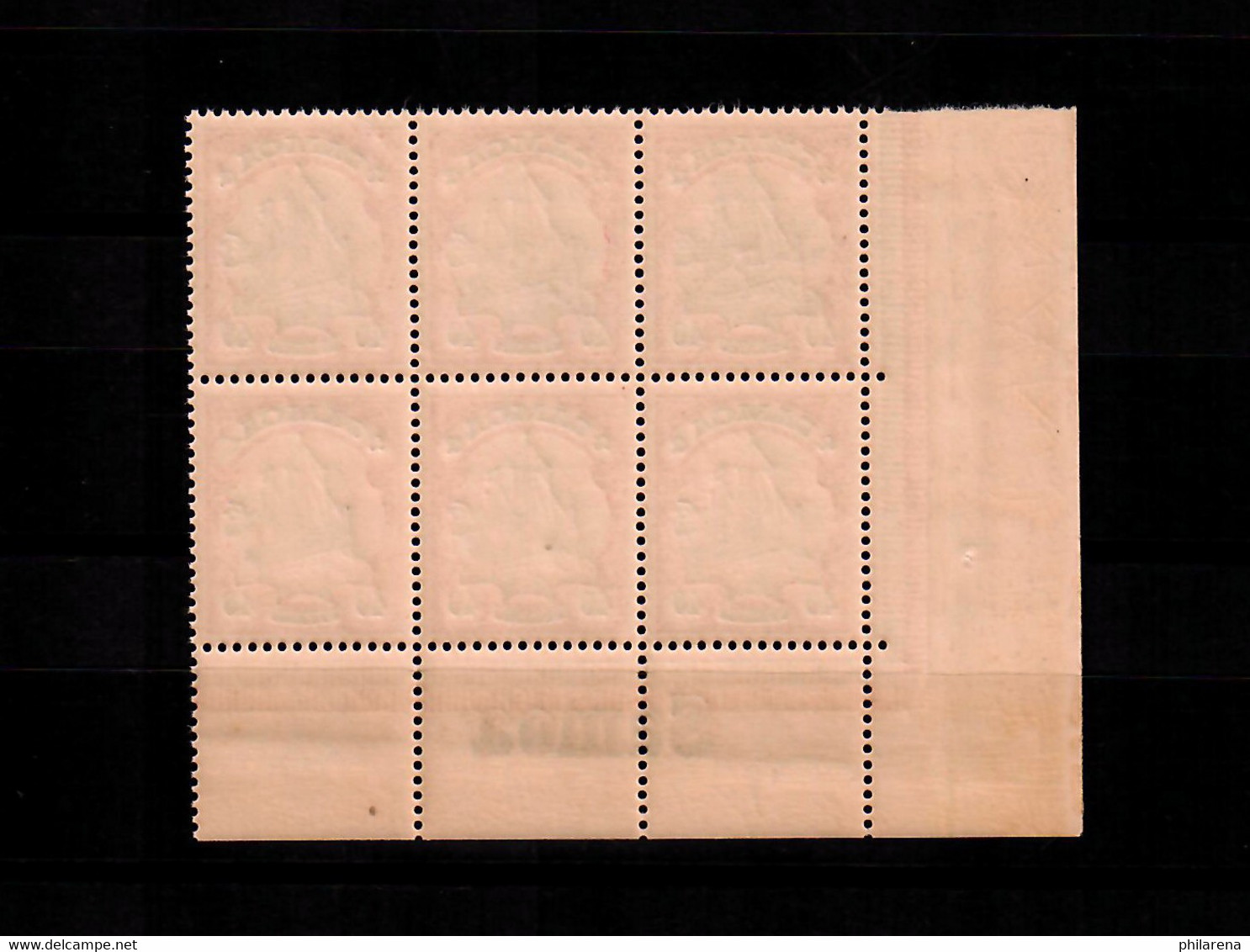 Samoa: MiNr. 13, 6er Block Vom Eckrand Mit Inschrift, Postfrisch, ** - Samoa