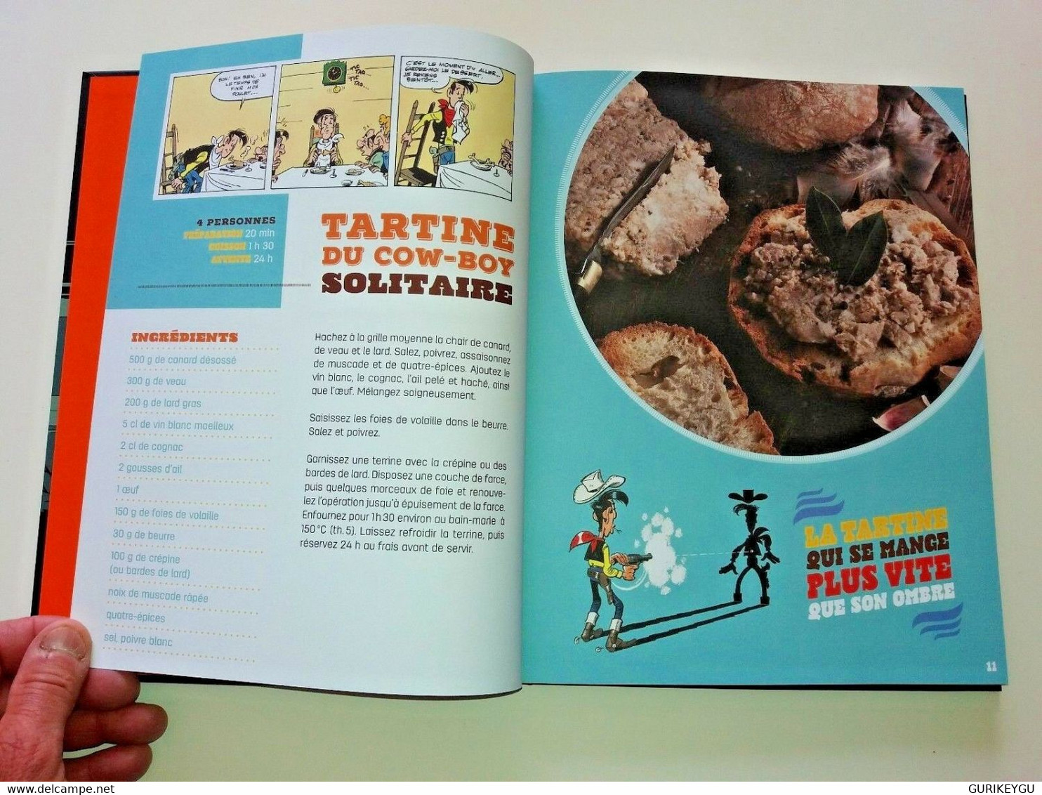 Livre LUCKY LUKE Recette De Cuisine DALTON Burgers Tex Mex Fajitas BBQ EO 2016 - Lucky Luke