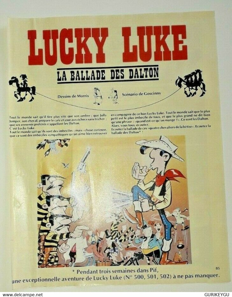 RARE Pub LUCKY LUKE La Ballade Des Dalton Morris Publicité Original Année 1980 - Lucky Luke