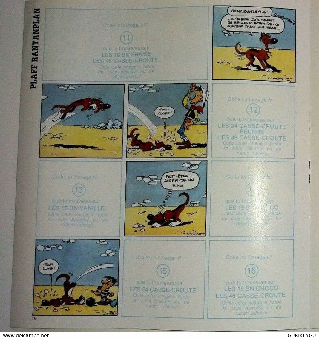 Rare Mini Album Collecteur LUCKY LUKE DALTON RANTANPLAN MORRIS Dargaud 1983 BN - Lucky Luke