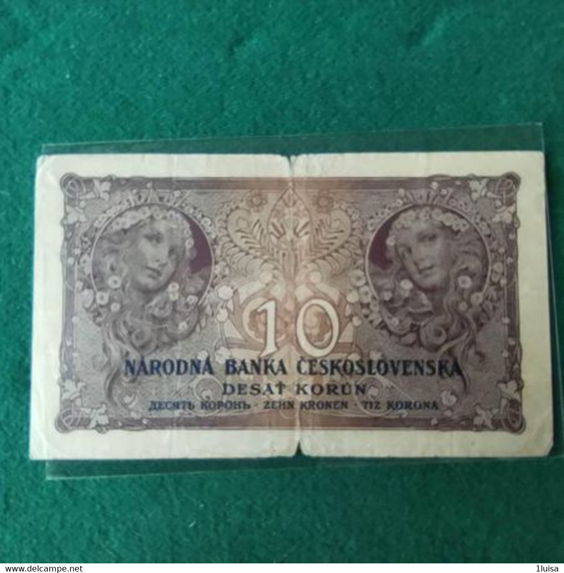 CECOSLOVACCHIA 10 KORUN 1927 - Czechoslovakia