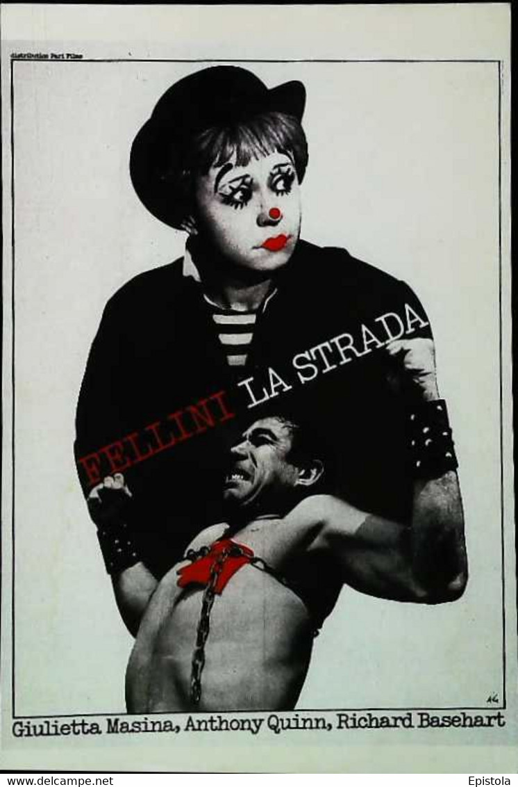 CPSM  Carte Postale Affiche La Strada  Fellini - Affiches Sur Carte