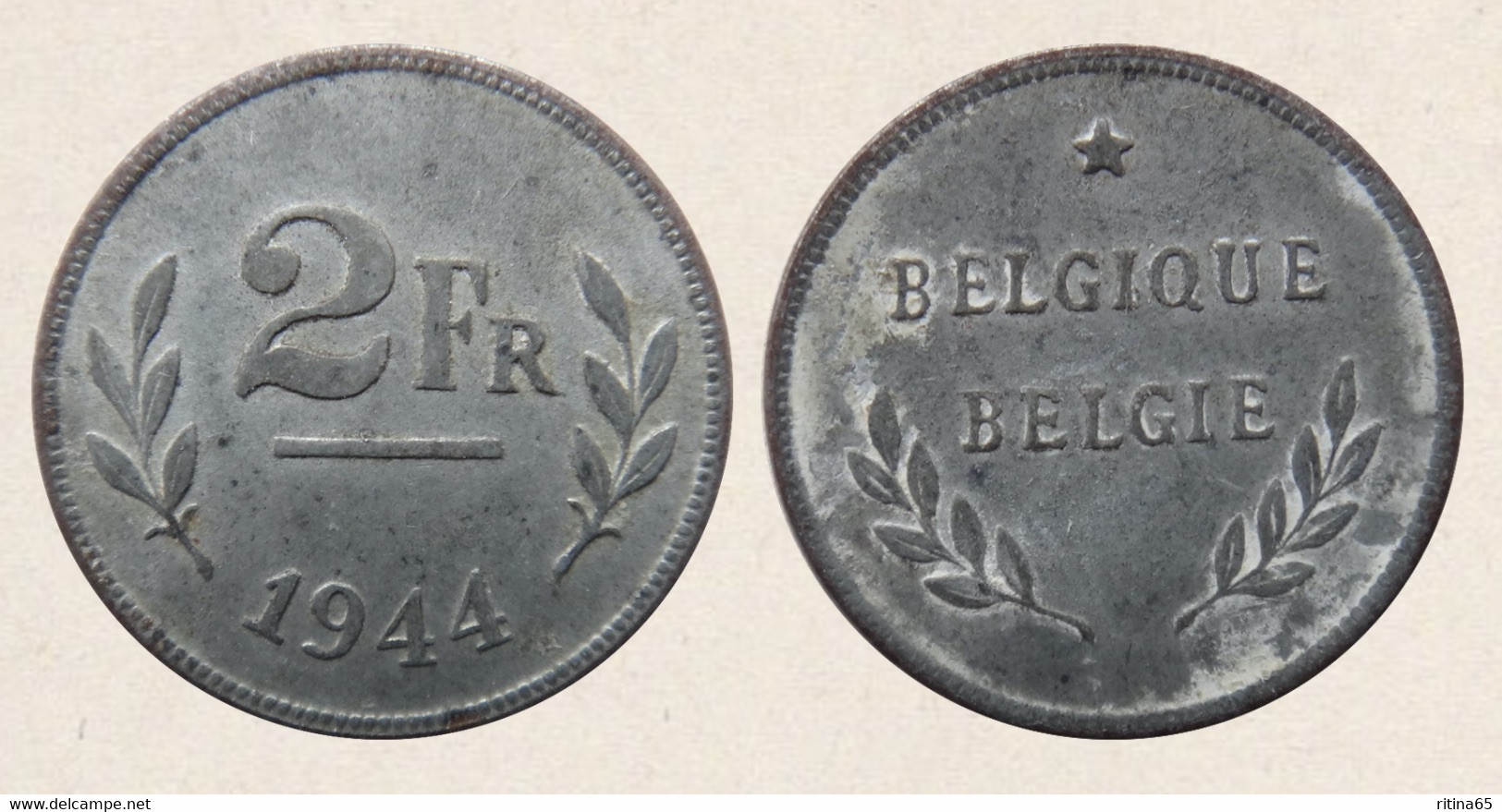 !!! BELGIO 2 FRANCHI 1944 !!! - 2 Francs (Liberación)