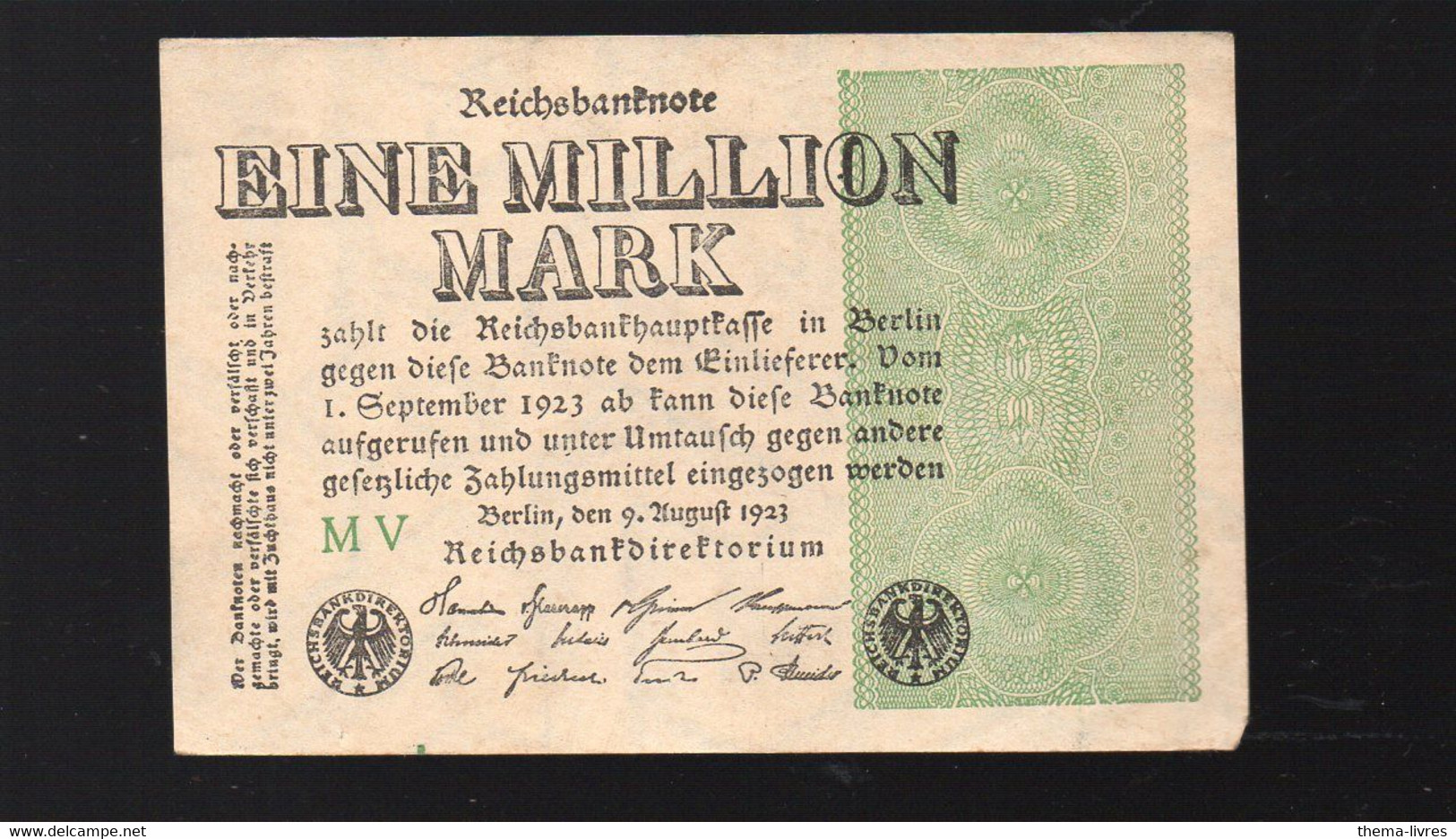 (Allemagne) Billet De 1 Millionen Marks  1923 (PPP33328) - 1 Mio. Mark