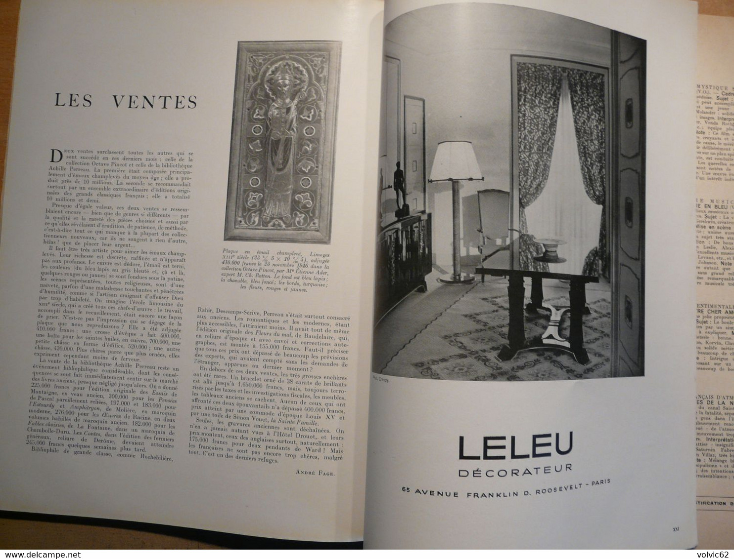 Plaisir de france 1947 chaise dieu chateau castries mime marceau hospice beaune bourgogne décoration moderne