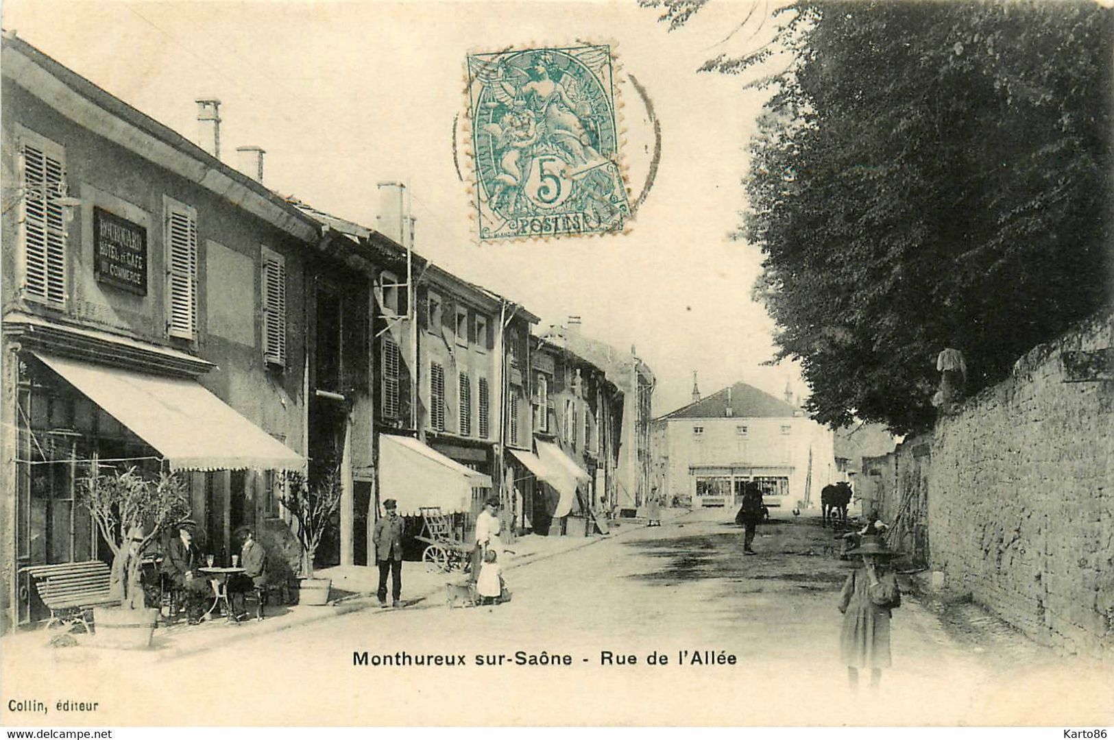 Monthureux Sur Saône * La Rue De L'allée * Hôtel Et Café Du Commerce BOURQUARD - Monthureux Sur Saone