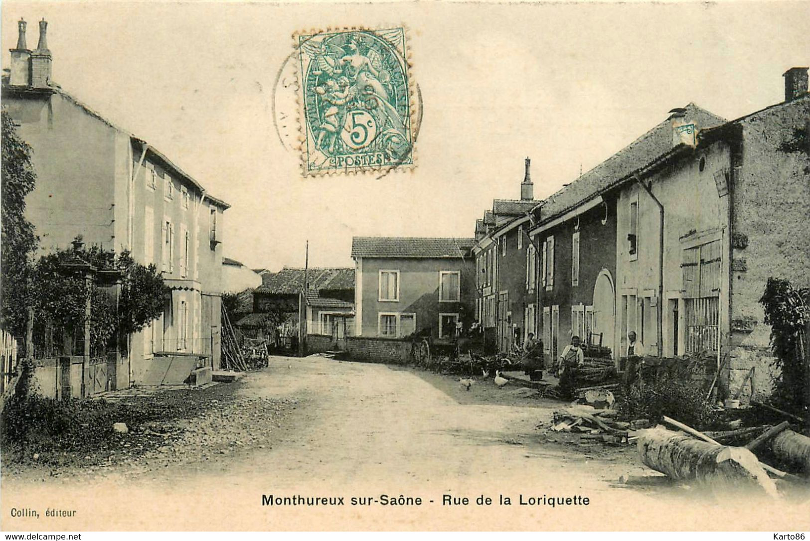 Monthureux Sur Saône * La Rue De La Loriquette * Villageois - Monthureux Sur Saone