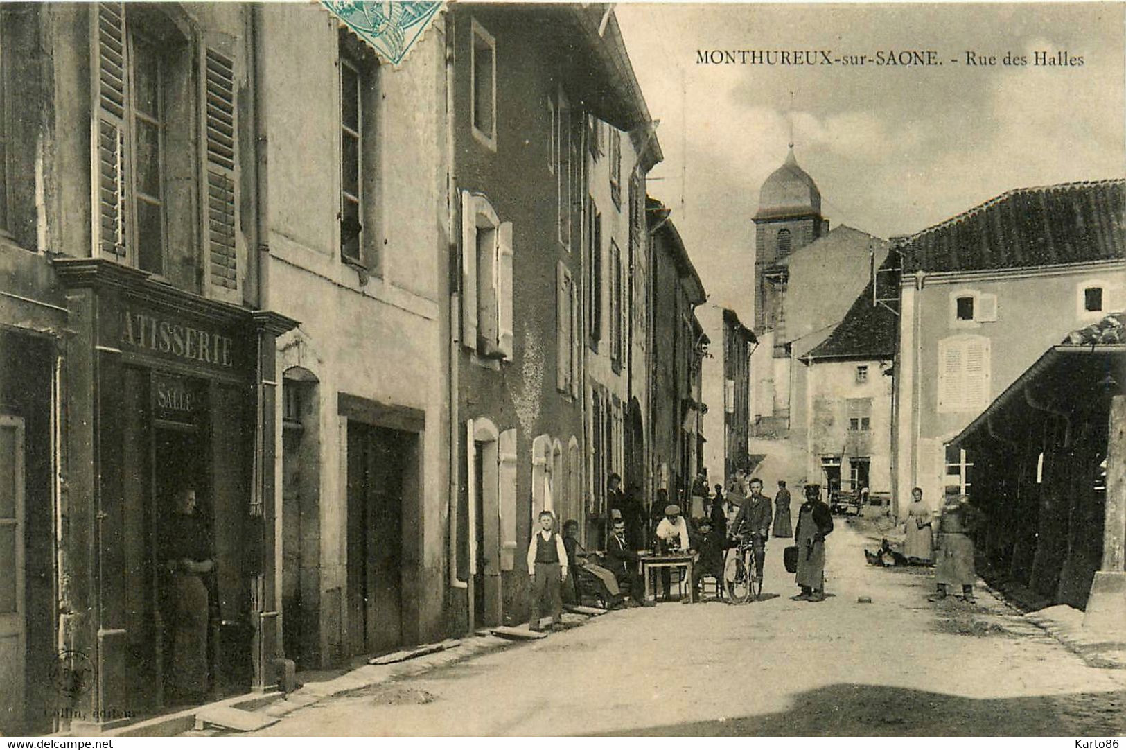 Monthureux Sur Saône * La Rue Des Halles * Pâtisserie SALLE * Villageois - Monthureux Sur Saone