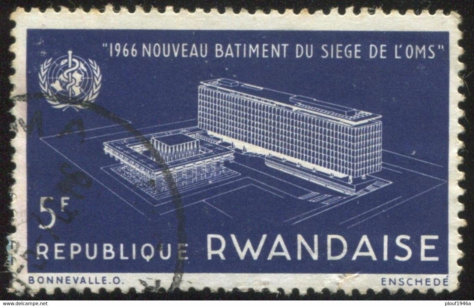 Pays : 415 (Rwanda : République)  Yvert Et Tellier N° :   160 (o) - Usati