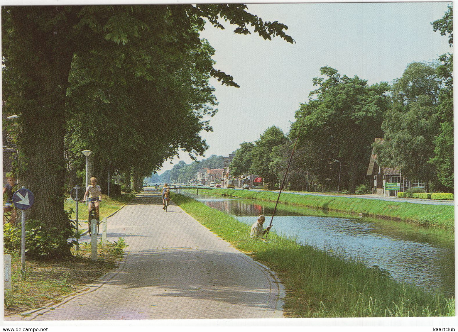 Dedemsvaart - (Overijssel, Nederland / Holland) - Hengelaar/Visser, Fietsen, Kanaal - Nr. DET 1 - Dedemsvaart