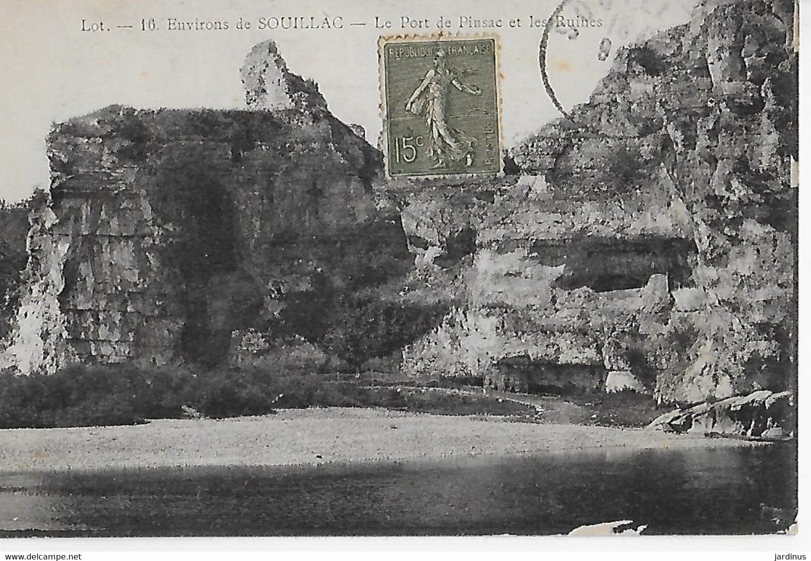 Les ENVIRONS De SOUILLAC  (Lot) : Le Port De Pinsac Et Les Ruines ( 1919) - Sousceyrac