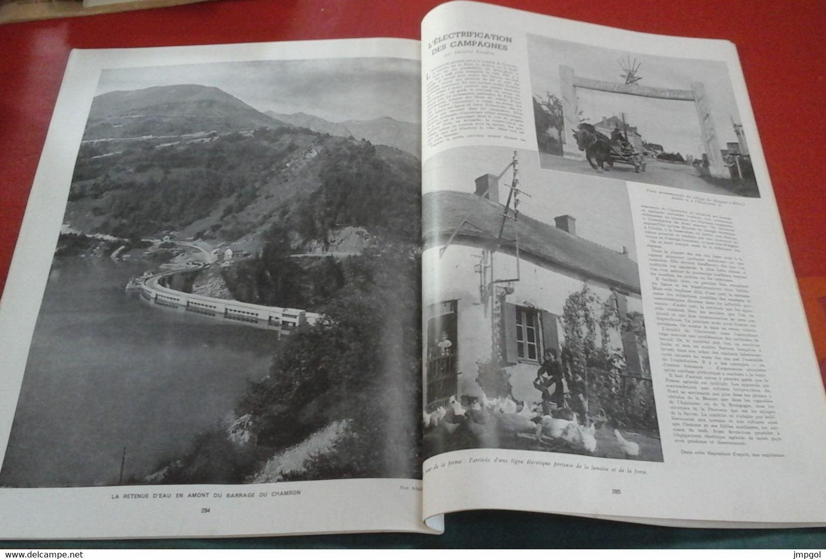 L'Illustration n° 5114 Mars 1941 Spécial Energie Electrique  Barrage du Chambon Village Magnet (Allier) Pétain Le Puy