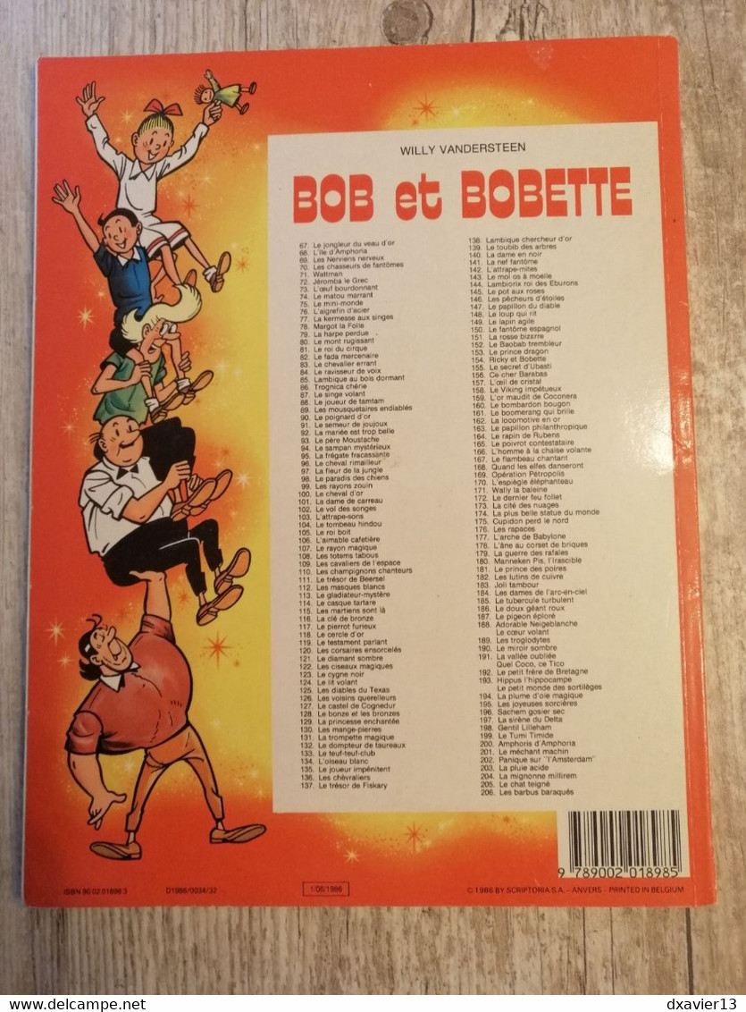Bande Dessinée - Bob Et Bobette 206 - Les Barbus Baraqués (1986) - Bob Et Bobette