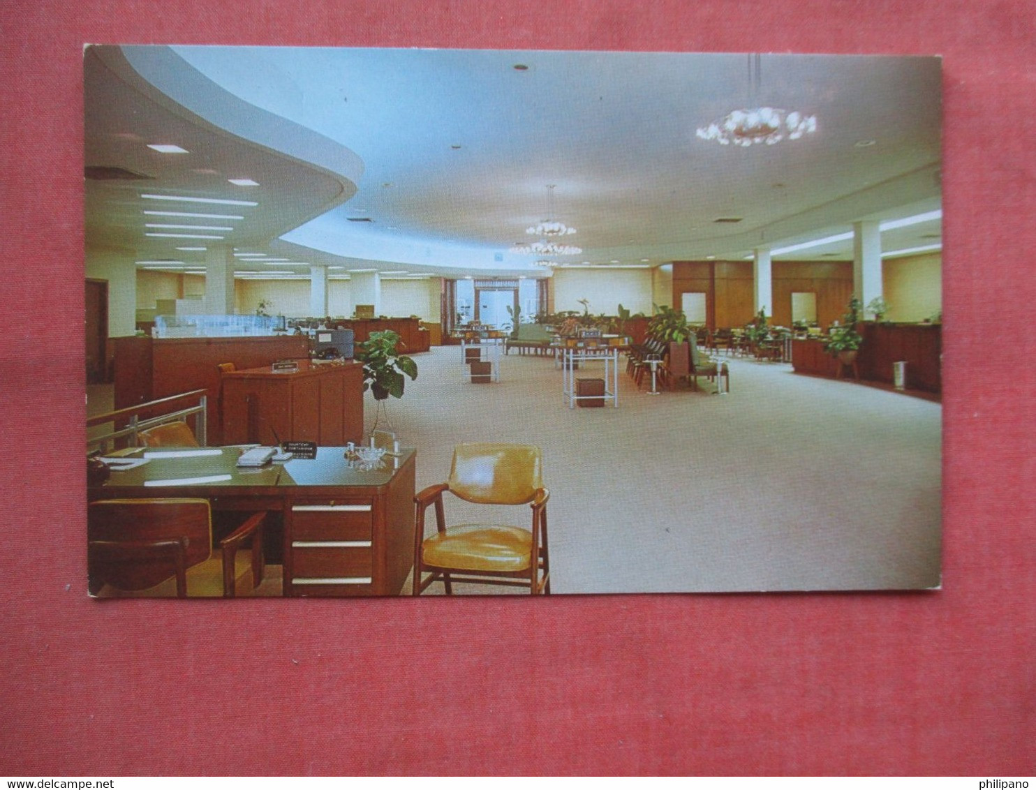 Lobby. First National Bank.    Fort Myers Florida > Fort Myers      Ref  5290 - Fort Myers