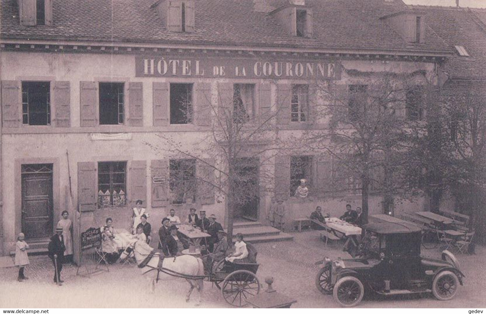 Genève Jussy Hôtel De La Couronne, Automobile Et Attelage (238) - Jussy