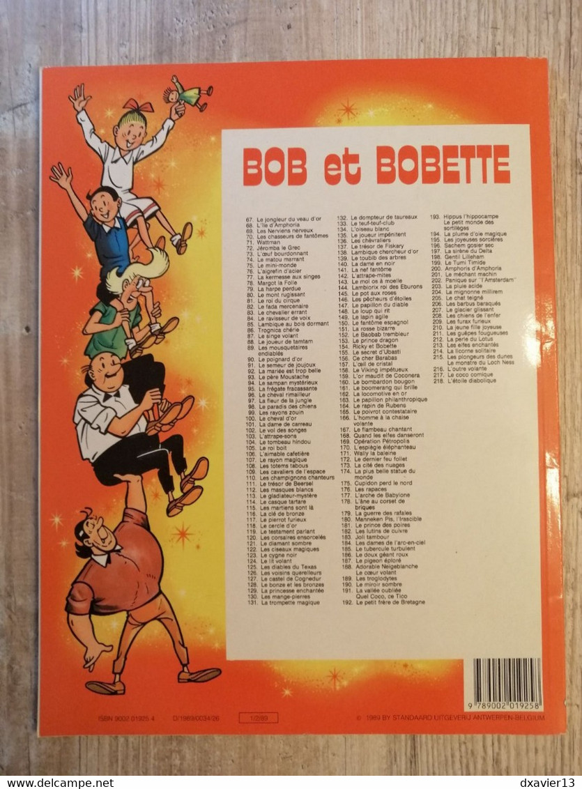 Bande Dessinée - Bob Et Bobette 218 - L' Etoile Diabolique (1989) - Bob Et Bobette