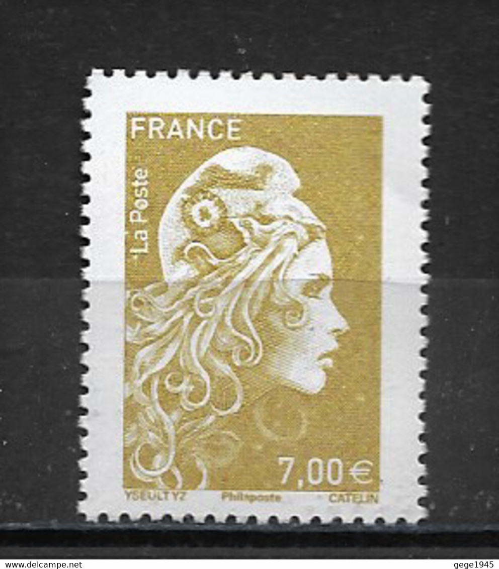 France 2021 Neuf  **  N° 5542 !!!   Provenant Affiche Du Salon D'automne    " Marianne L'engagée à 7,00 €  Doré " - 2018-2023 Marianne L'Engagée