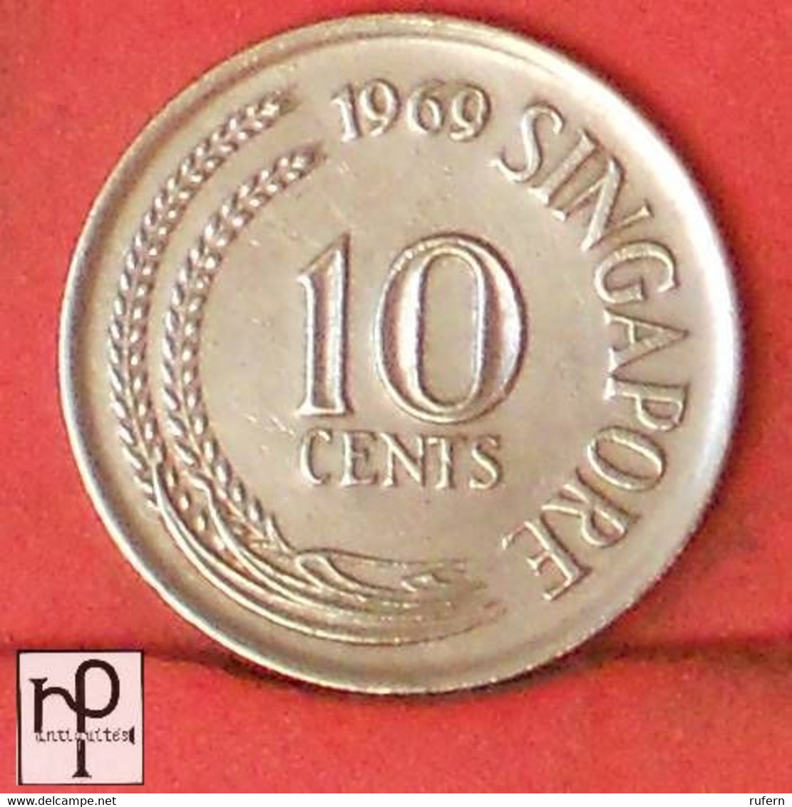 SINGAPORE 10 CENTS 1969 -    KM# 3 - (Nº46019) - Singapour