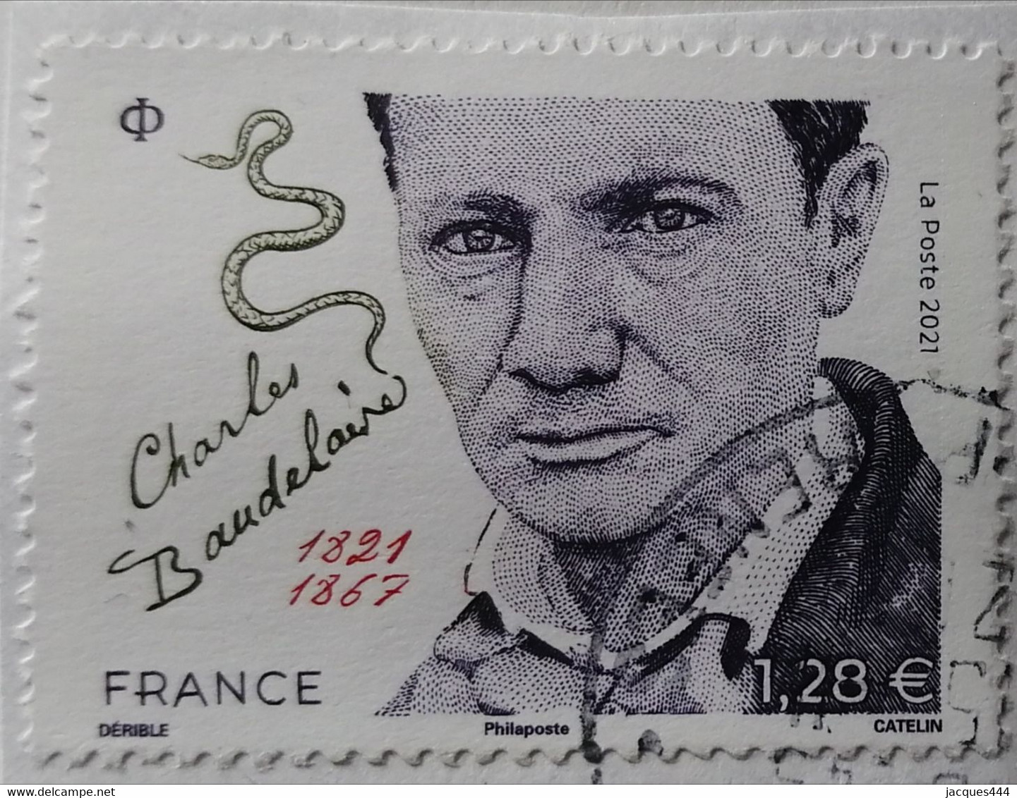 France - 2021 - Baudelaire - Oblitéré - Used Stamps