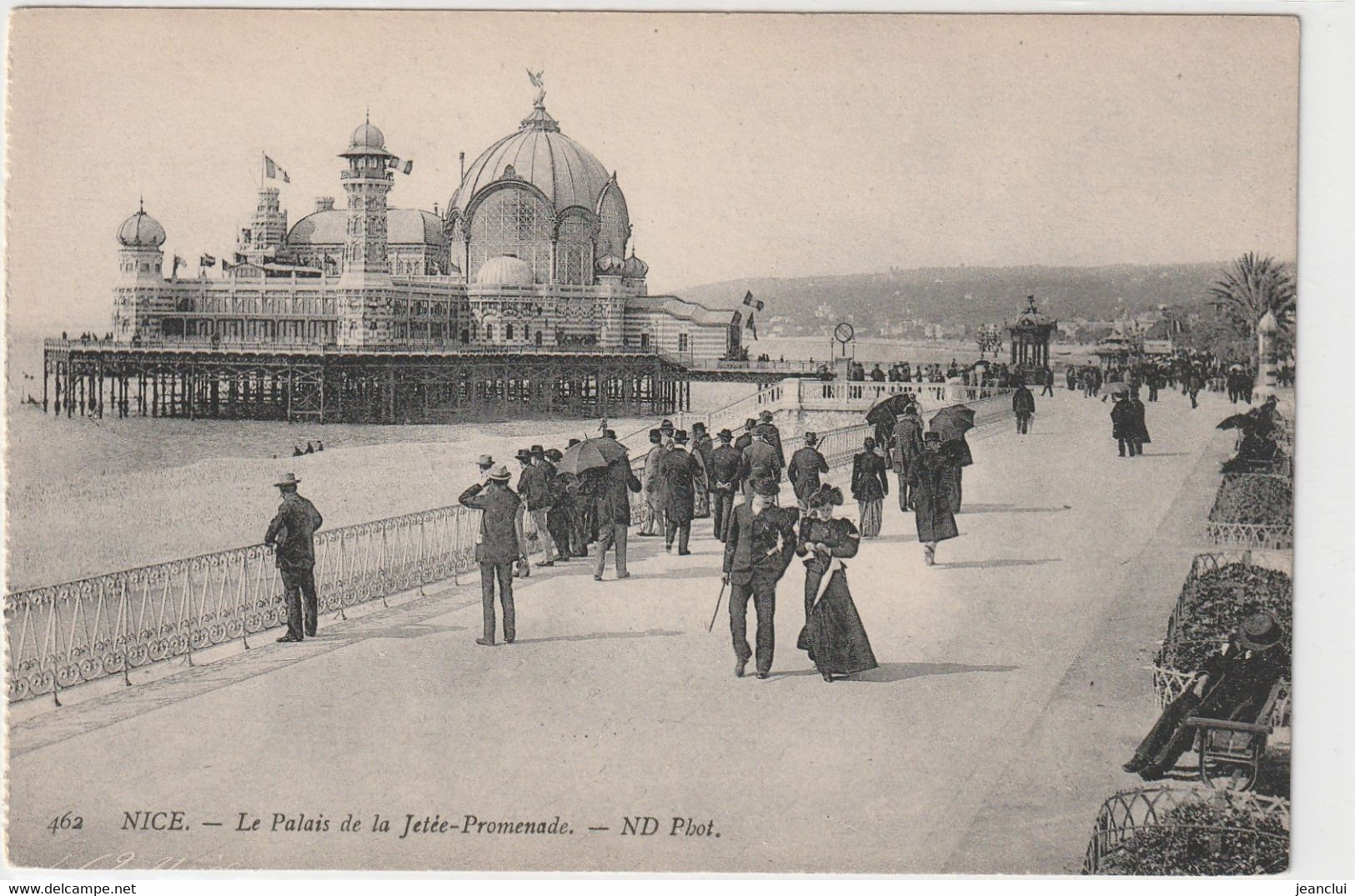 462. NICE . LE PALAIS DE LA JETEE-PROMENADE . CARTE TRES ANIMEE NON ECRITE - Monuments