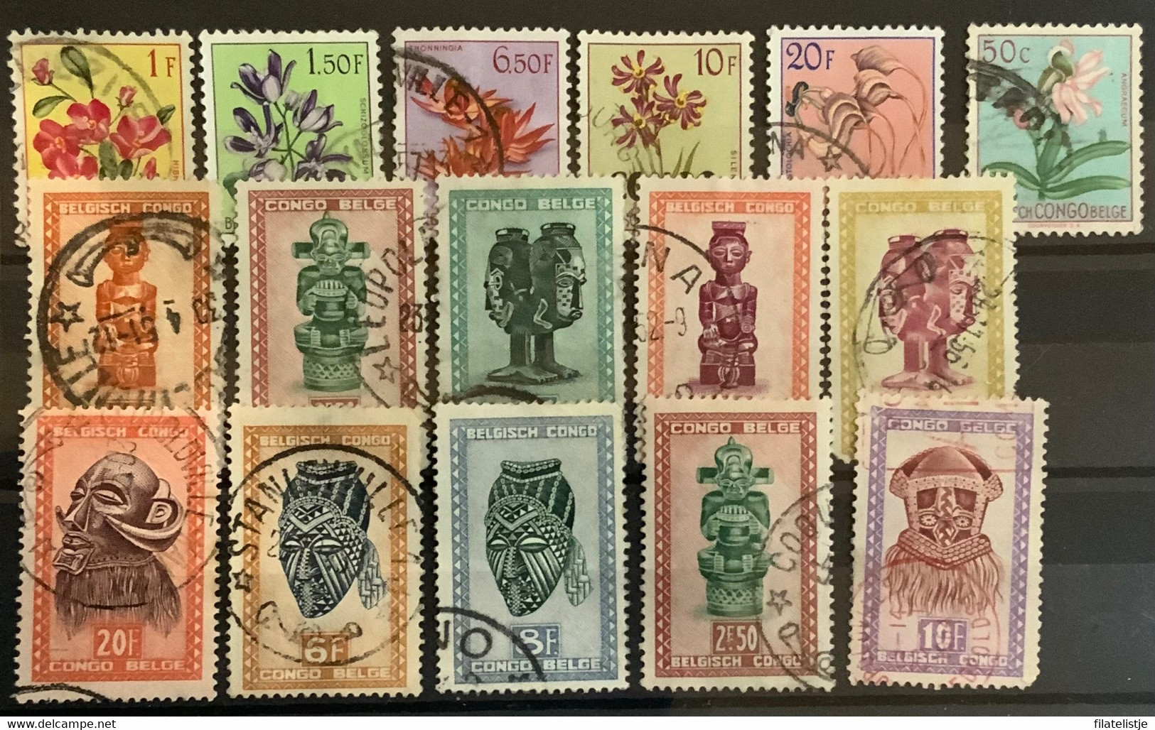 Belgisch Congo Restje Zegels - Collections