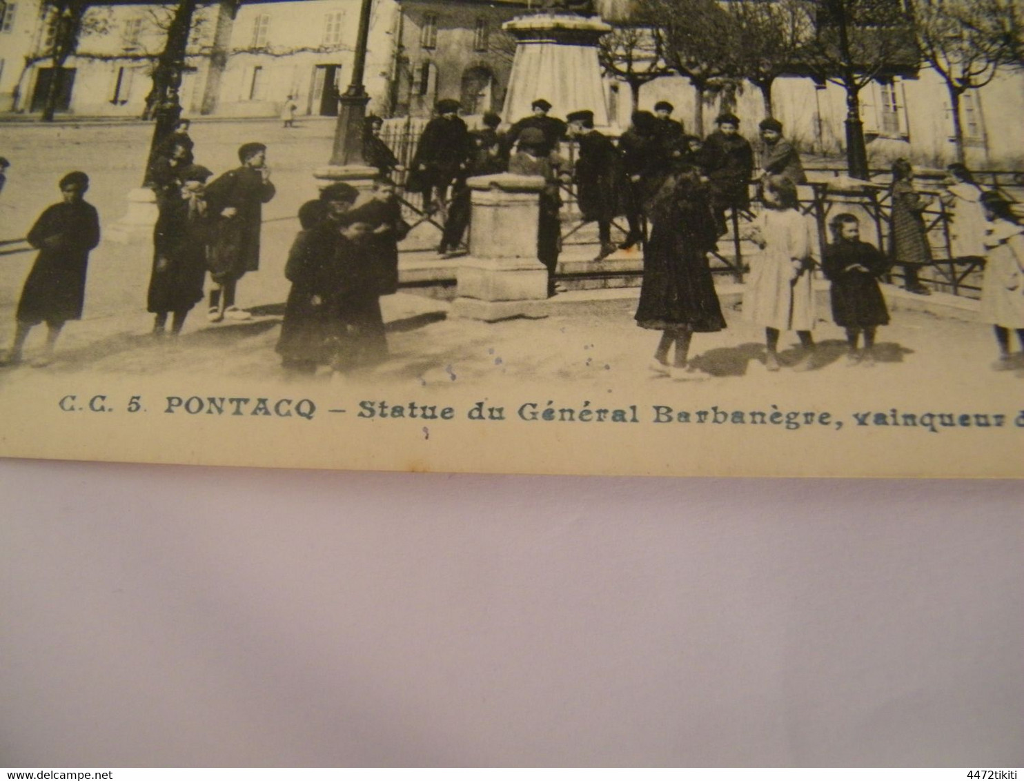 CPA - Pontacq (64) - Statue Général Barbanègre - Animation - 1920 - SUP  (GB 81) - Pontacq