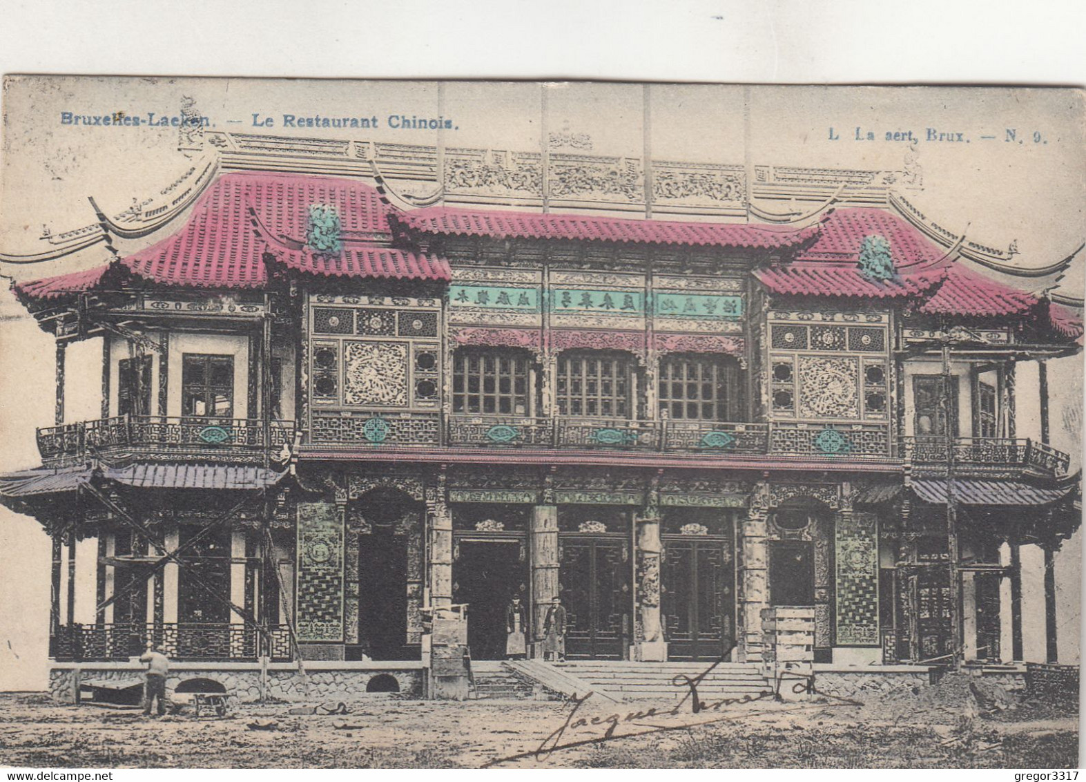 A2662) BRUXELLES LAEKEN - Le Restaurant CHINOIS - Very Old !!  1908 - Cafés, Hôtels, Restaurants