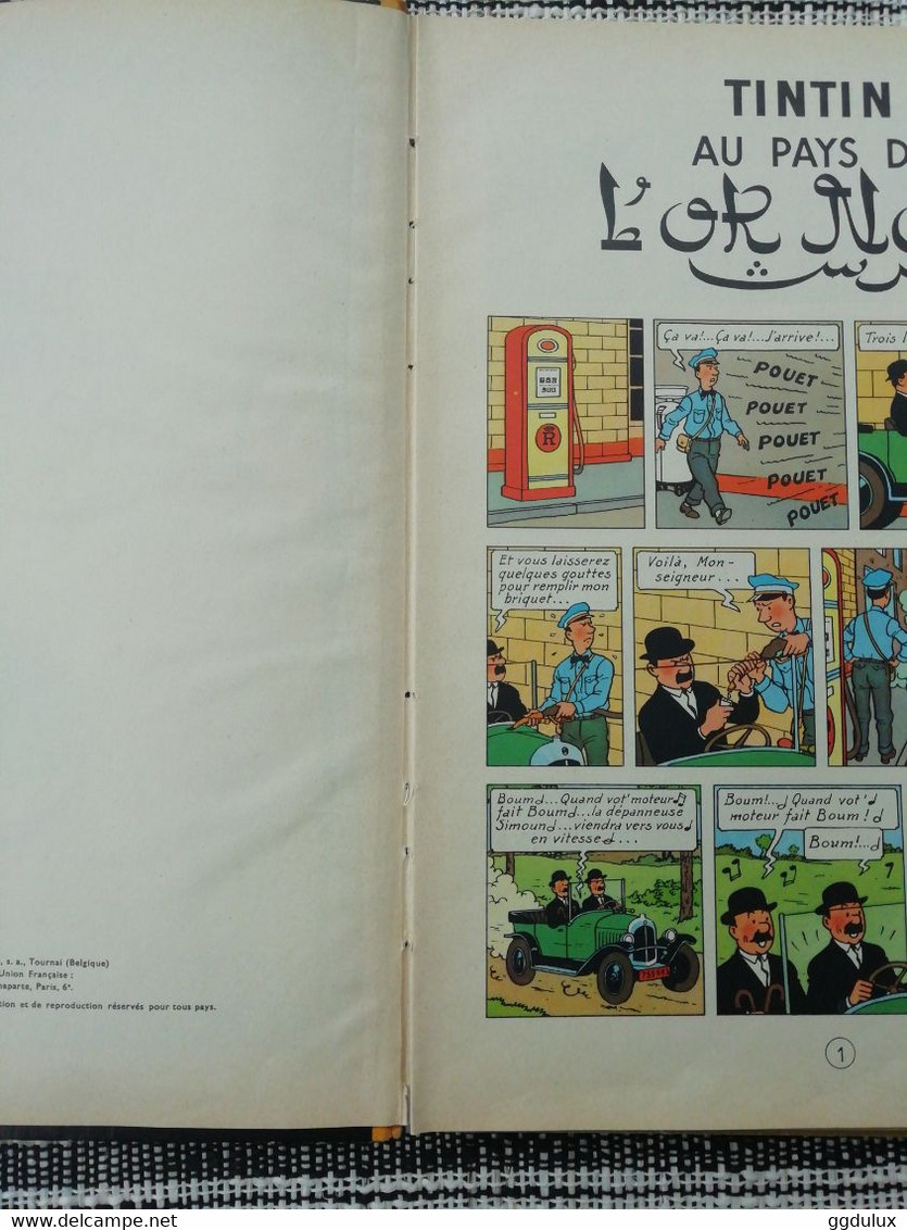 Tintin au pays de l or noir B20bis 1957-58