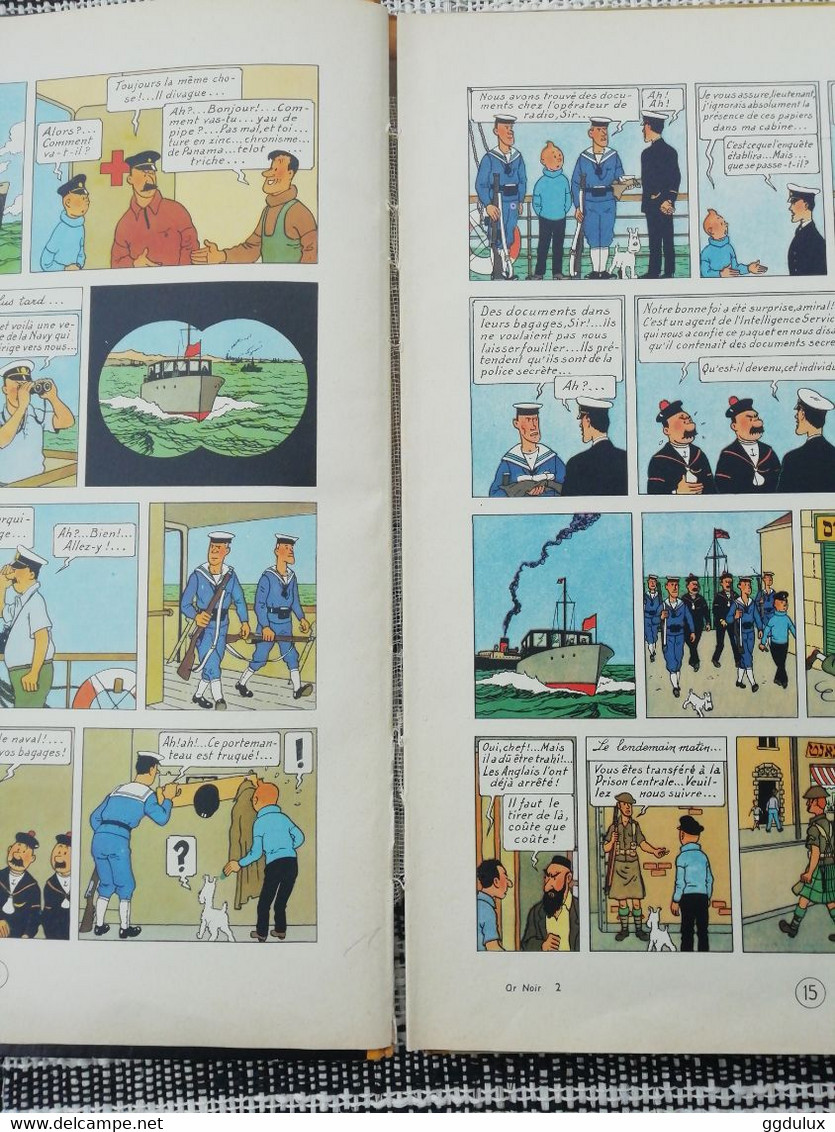 Tintin au pays de l or noir B20bis 1957-58