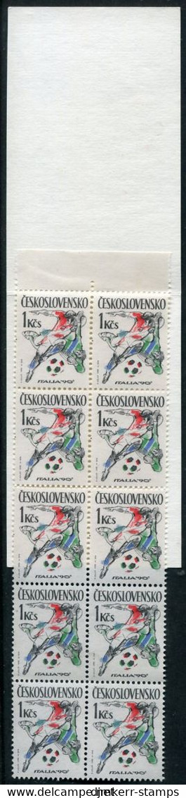 CZECHOSLOVAKIA 1990 Football World Cup Booklet MNH / **.   Michel 3049 MH - Unused Stamps