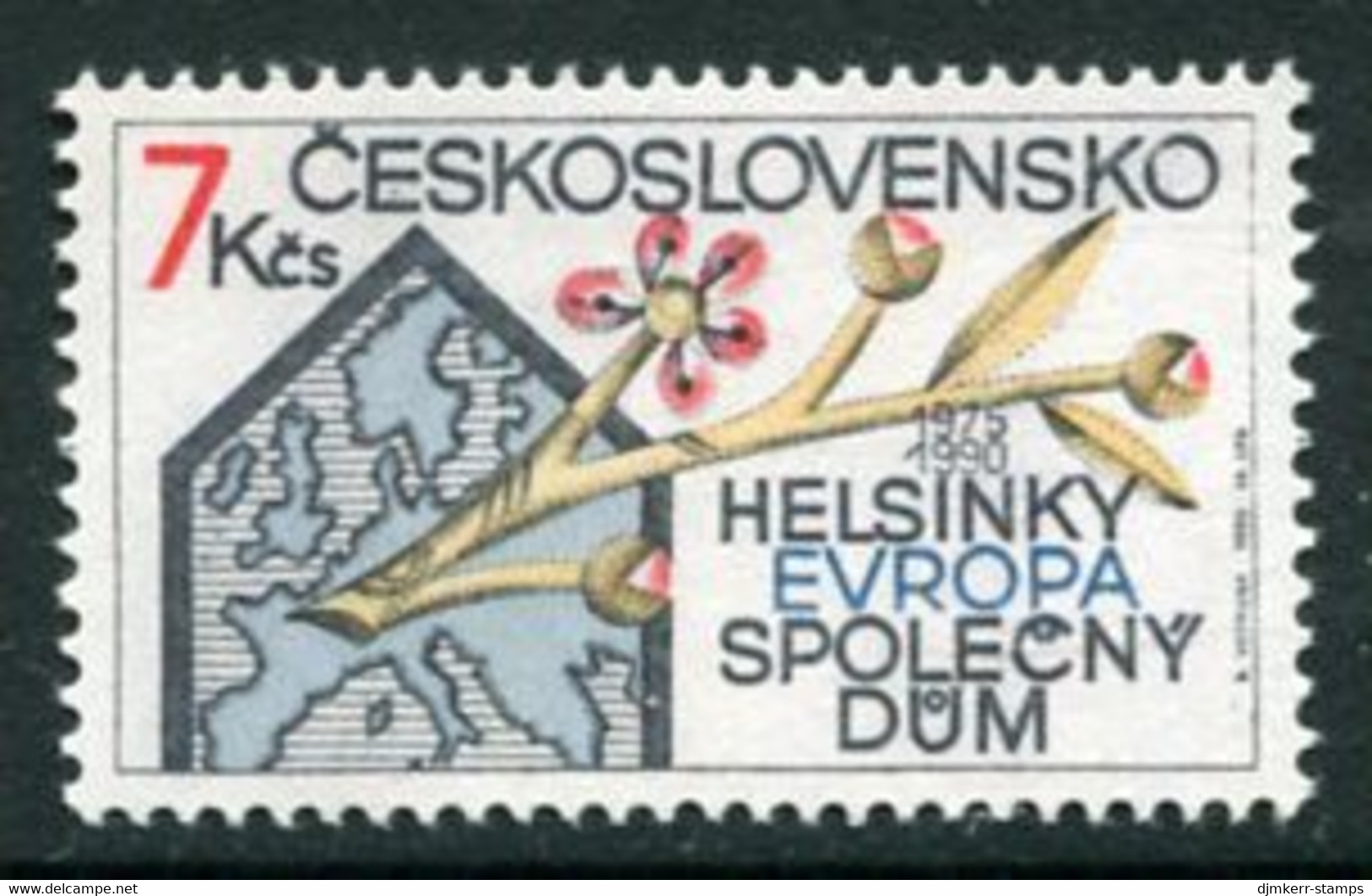 CZECHOSLOVAKIA 1990 Helsinki Treaty Anniversary MNH / **.   Michel 3053 - Neufs