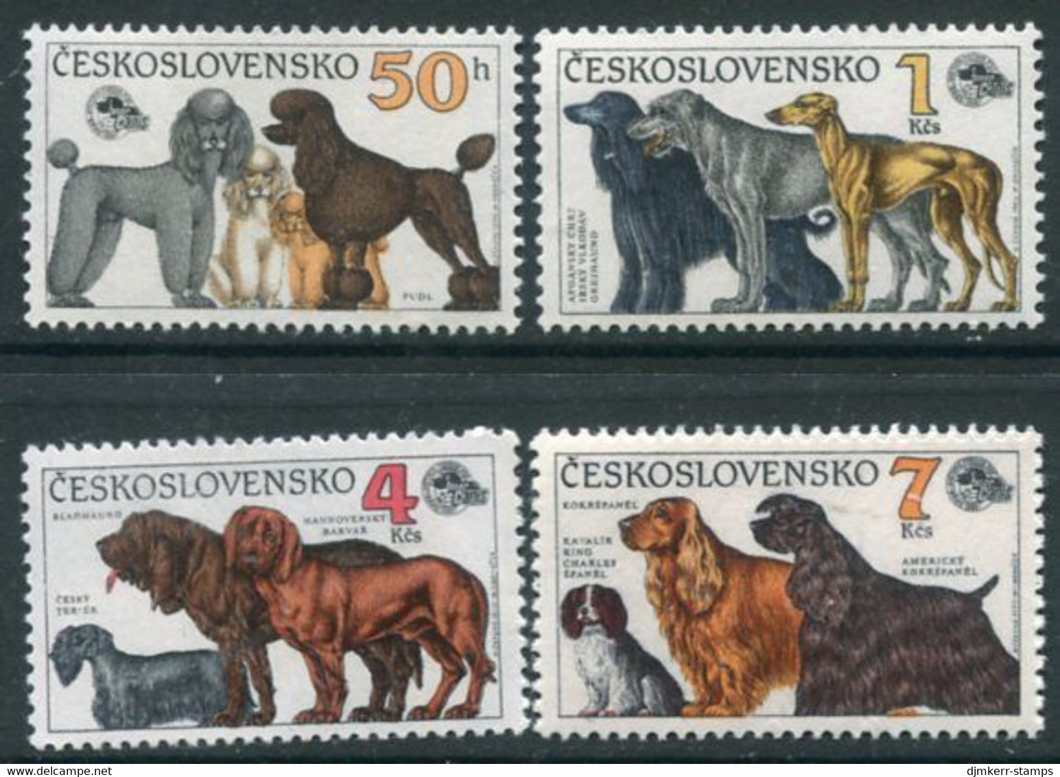 CZECHOSLOVAKIA 1990 Canine Exhibition MNH / **.   Michel 3055-58 - Ongebruikt