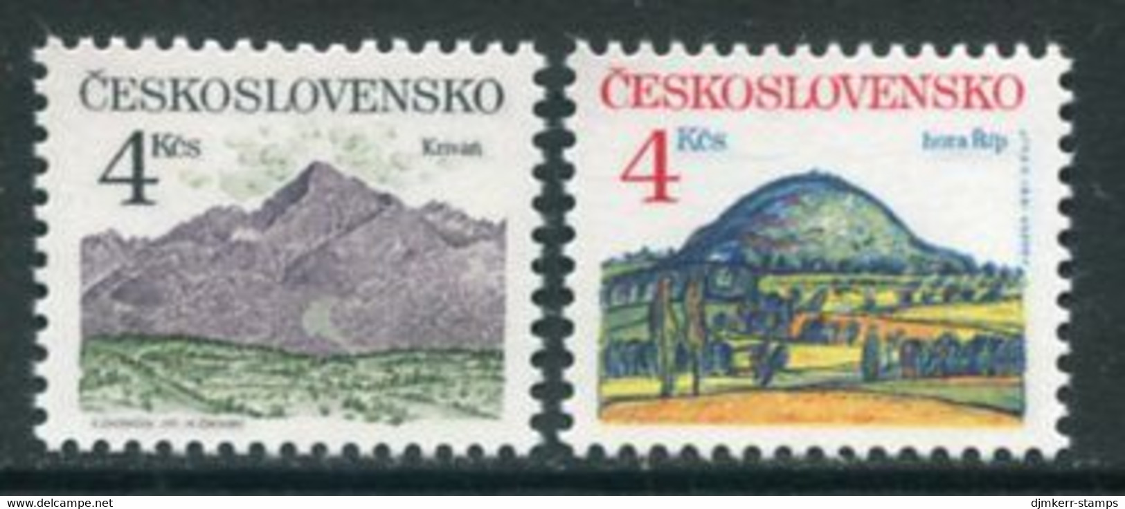 CZECHOSLOVAKIA 1991 Landscapes MNH / **.   Michel 3091-92 - Ongebruikt