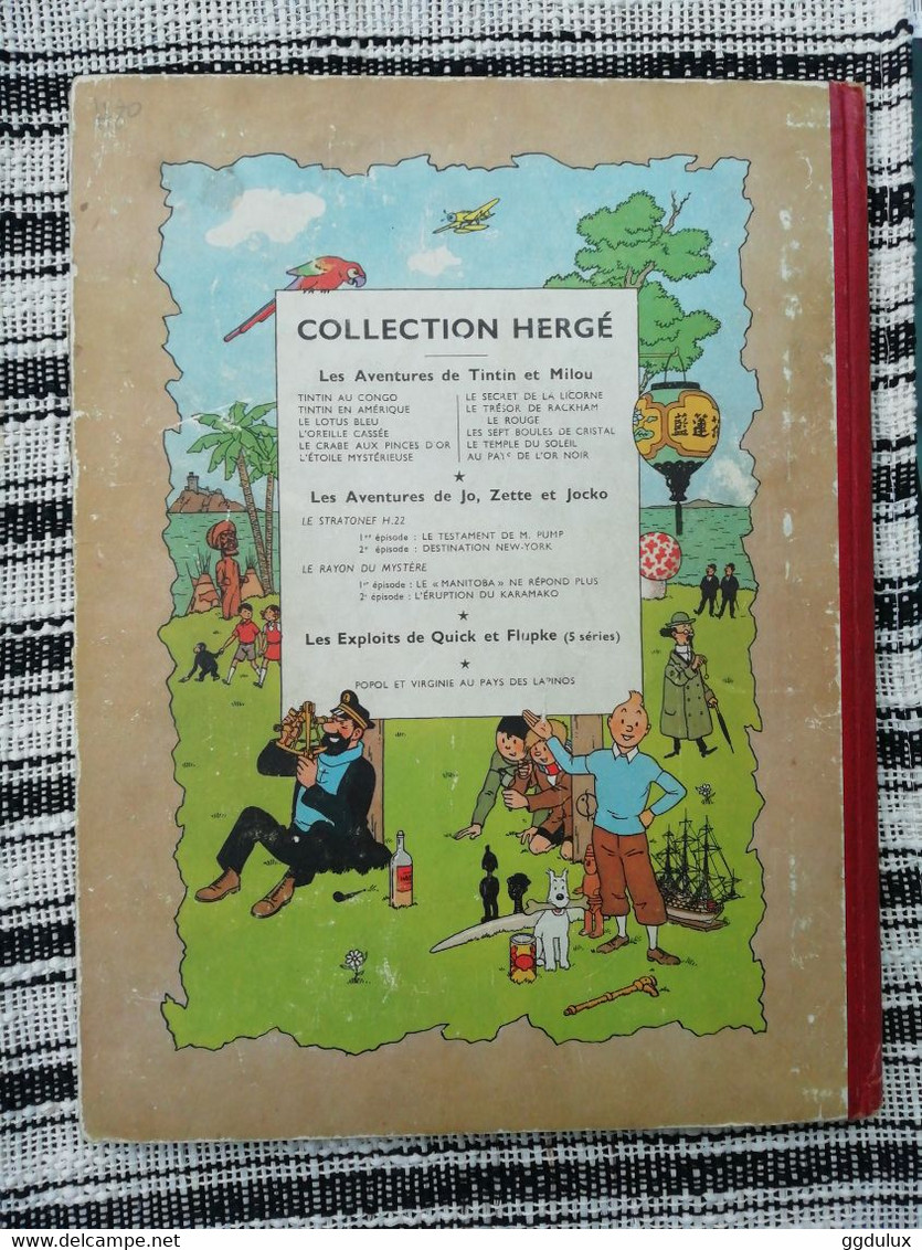 Tintin Sceptre D Ottokar B7 Bis1952 - Hergé