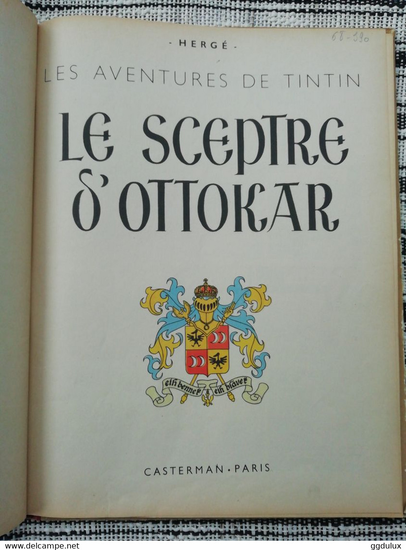 Tintin Sceptre D Ottokar B7 Bis1952 - Hergé