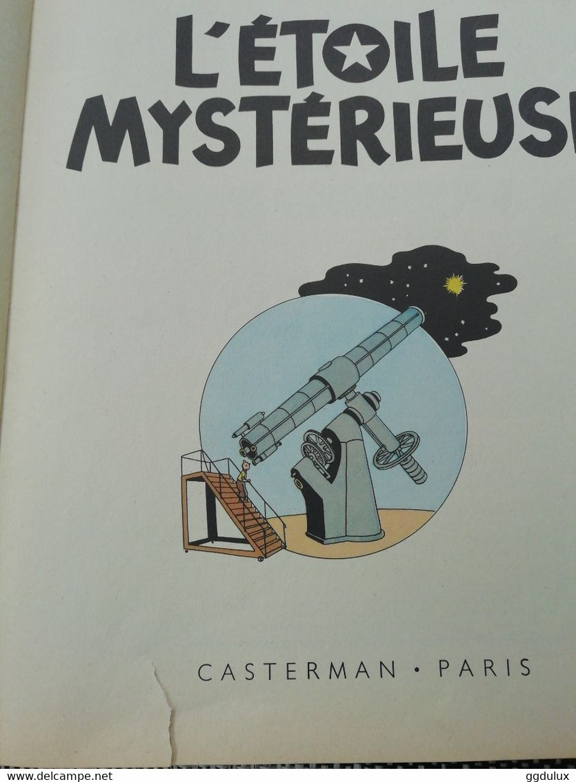 Tintin L étoile Mystérieuse B21 1957 - Hergé
