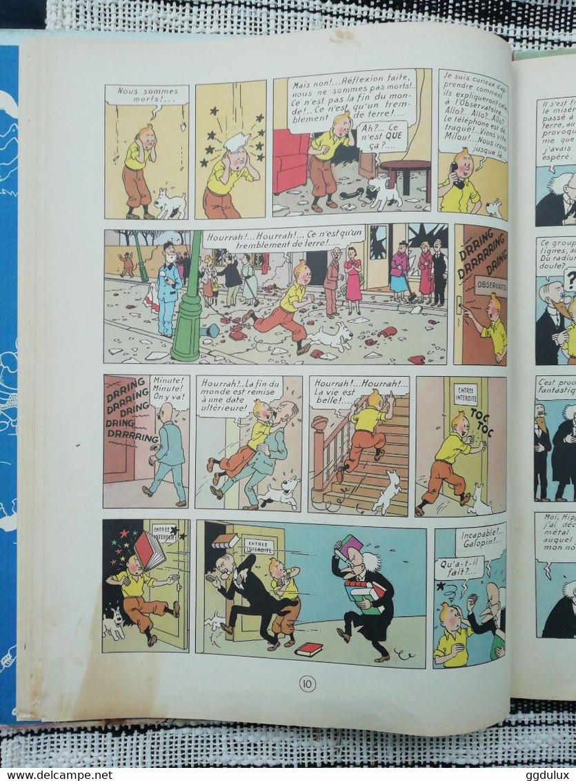 Tintin L étoile Mystérieuse B21 1957 - Hergé