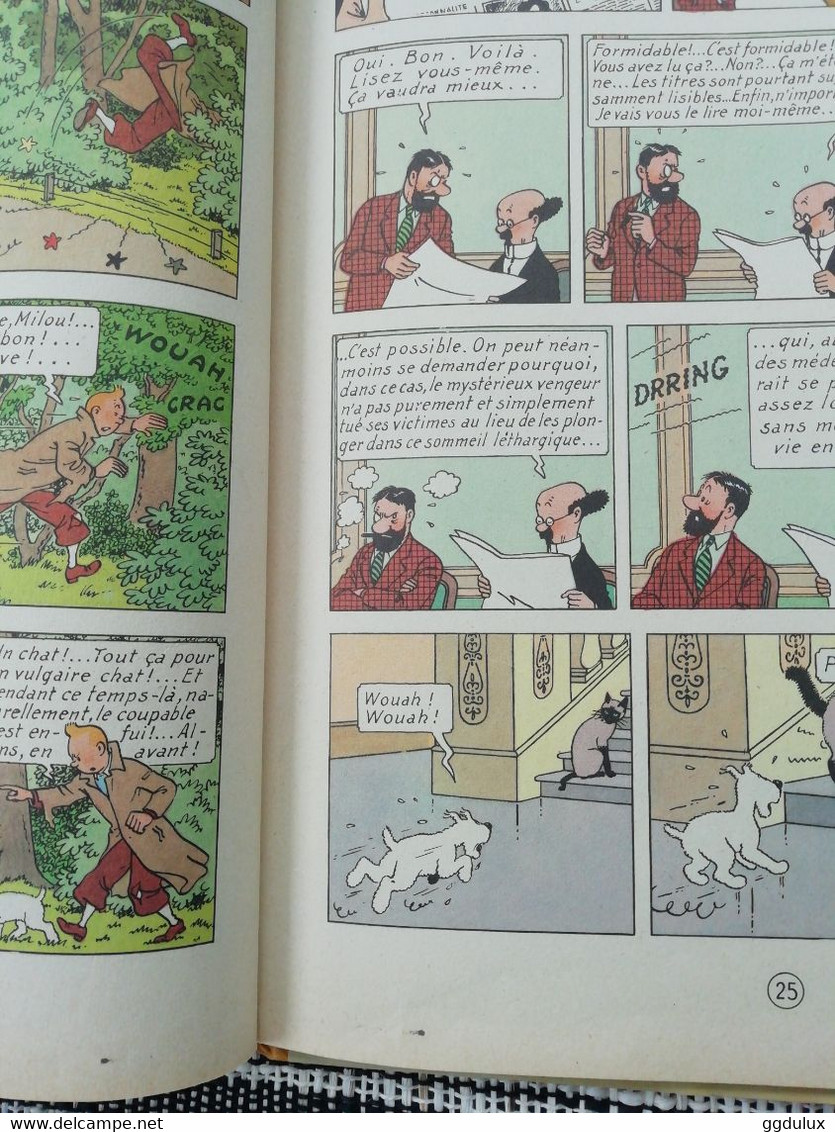 Tintin 7 boules de cristal B11 1954