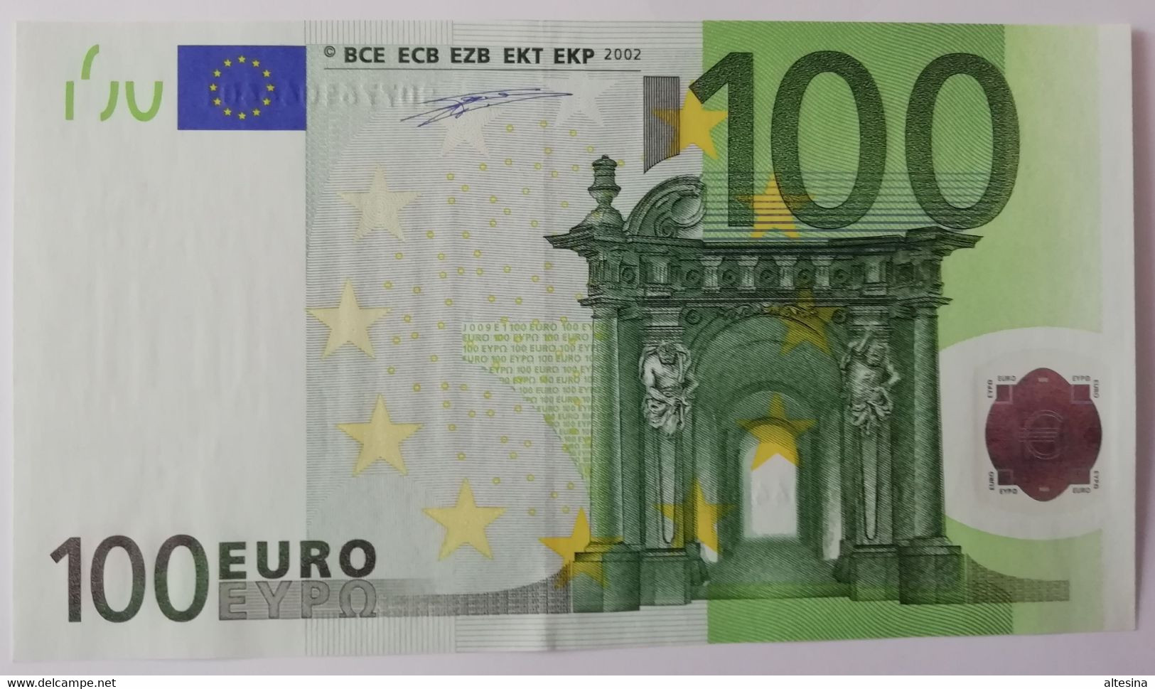 ITALIA  RARE 100 EURO J009/S  DUISENBERG  UNC - 100 Euro