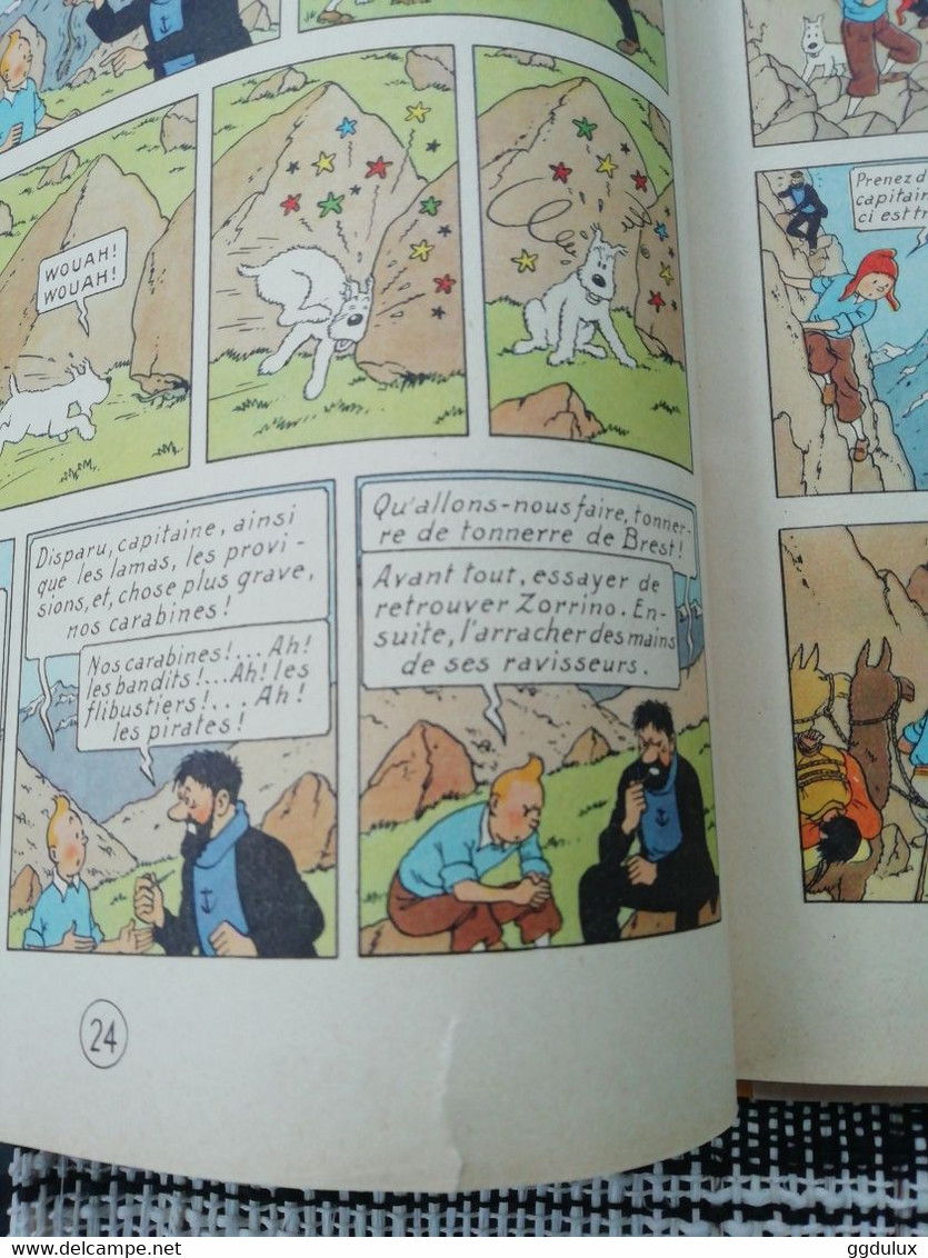 Tintin le temple du soleil B12 1955