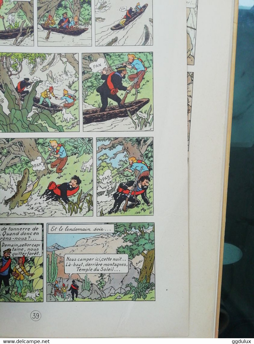 Tintin le temple du soleil B12 1955