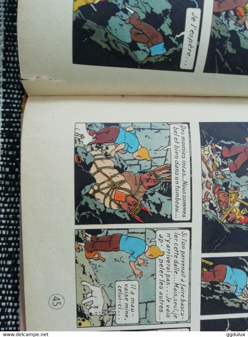 Tintin le temple du soleil B12 1955