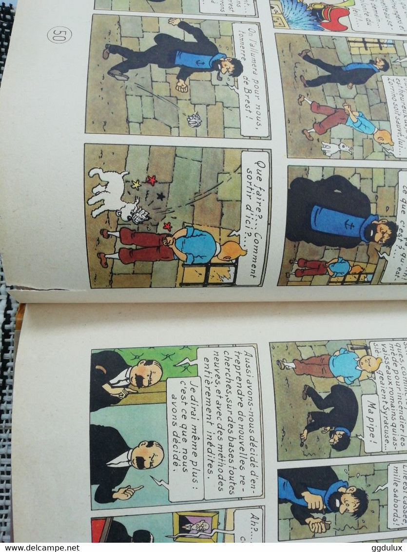 Tintin le temple du soleil B12 1955