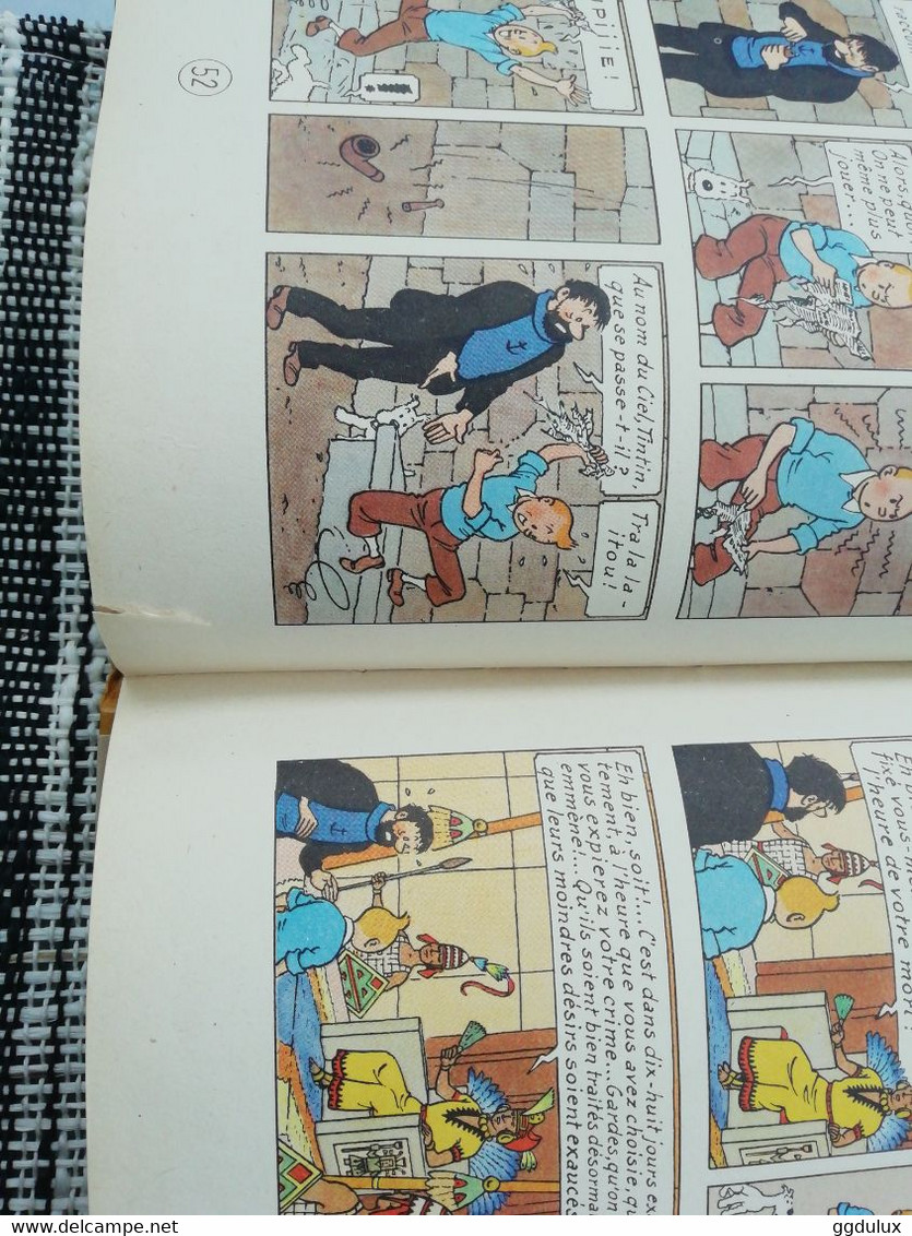 Tintin le temple du soleil B12 1955