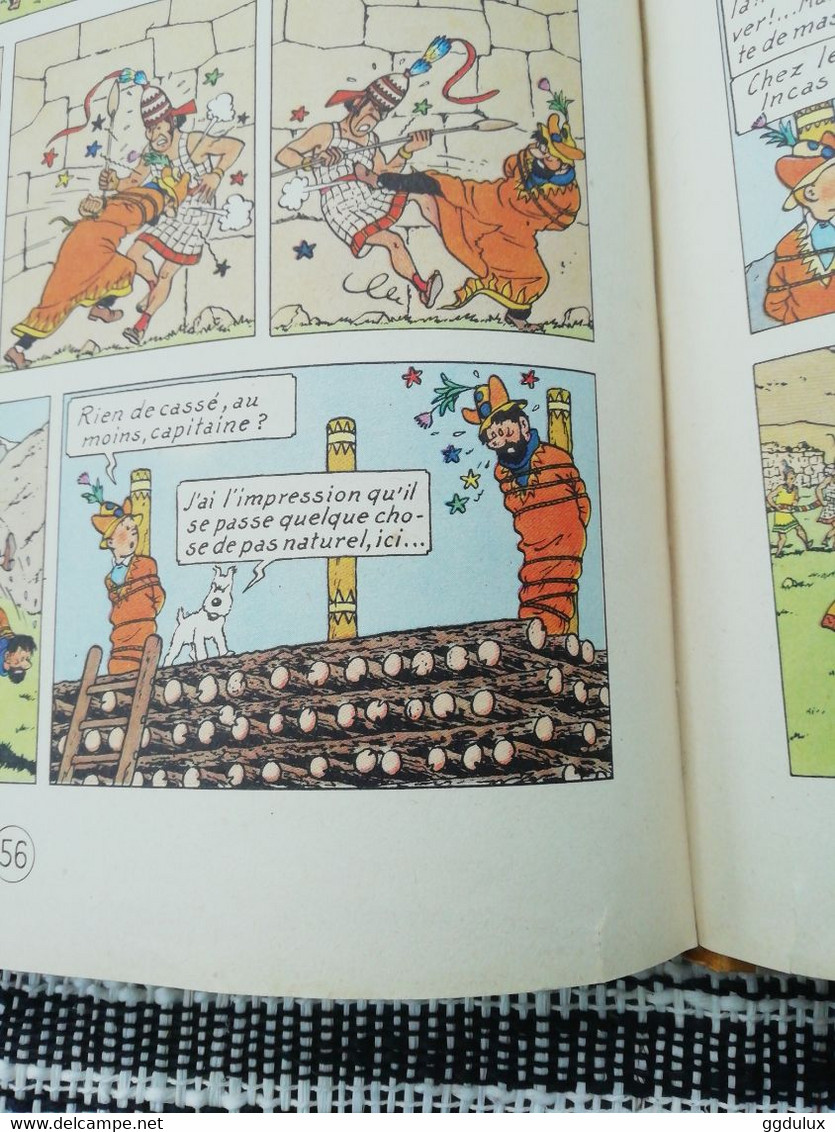 Tintin le temple du soleil B12 1955