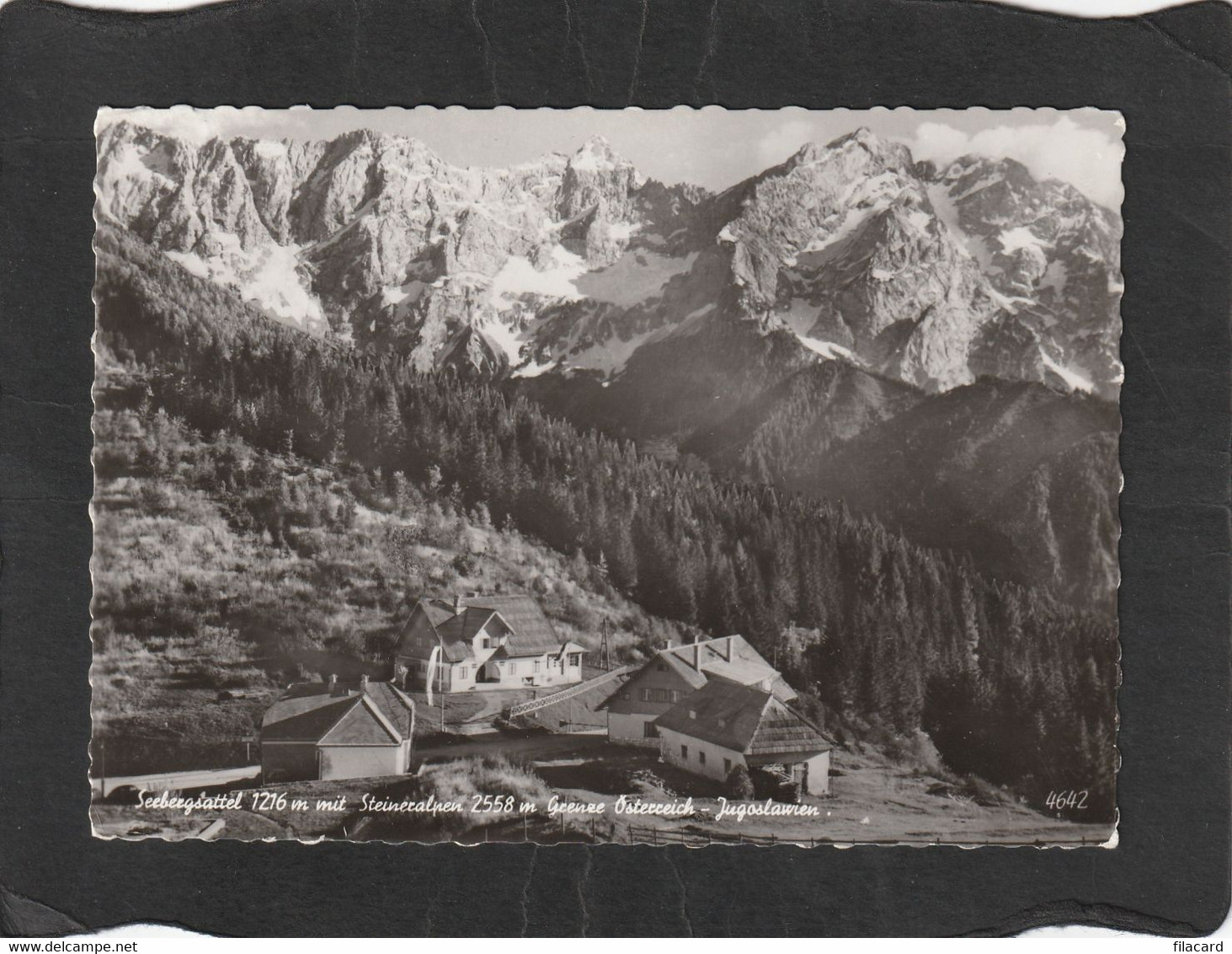 106010         Austria,    Seebergsattel  Mit  Steineralpen,  Grenze  Osterreich-Jugoslawien,  VG  1961 - Völkermarkt