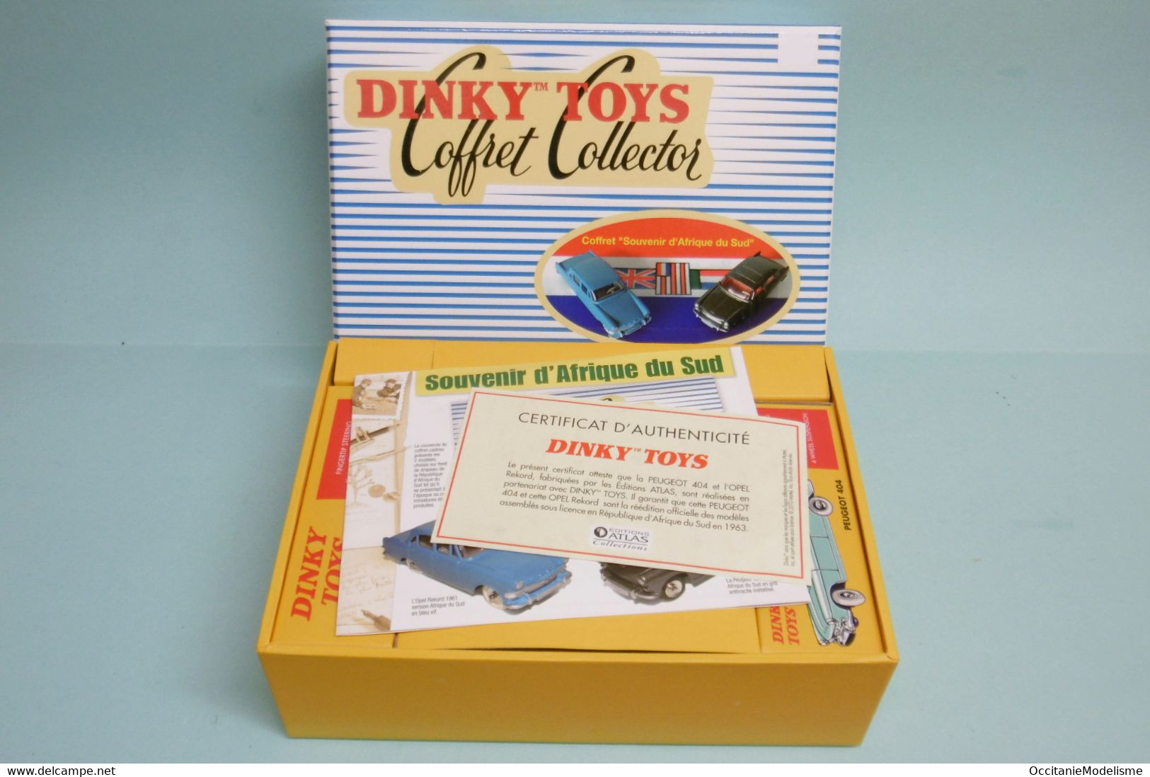 Dinky Toys / Atlas - COFFRET Souvenir D'Afrique Du Sud PEUGEOT 404 + OPEL Rekord Réf. 550 AS Neuf NBO 1/43 - Dinky